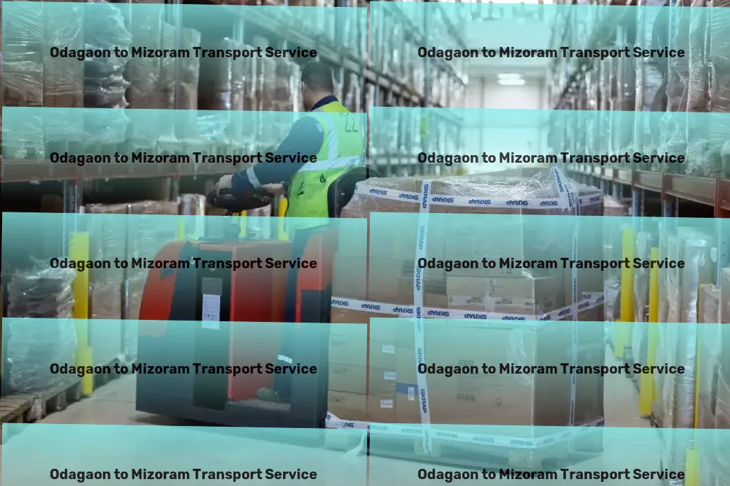 Odagaon to Mizoram Transport Connect with India's best logistic networks here! - High-volume cargo services