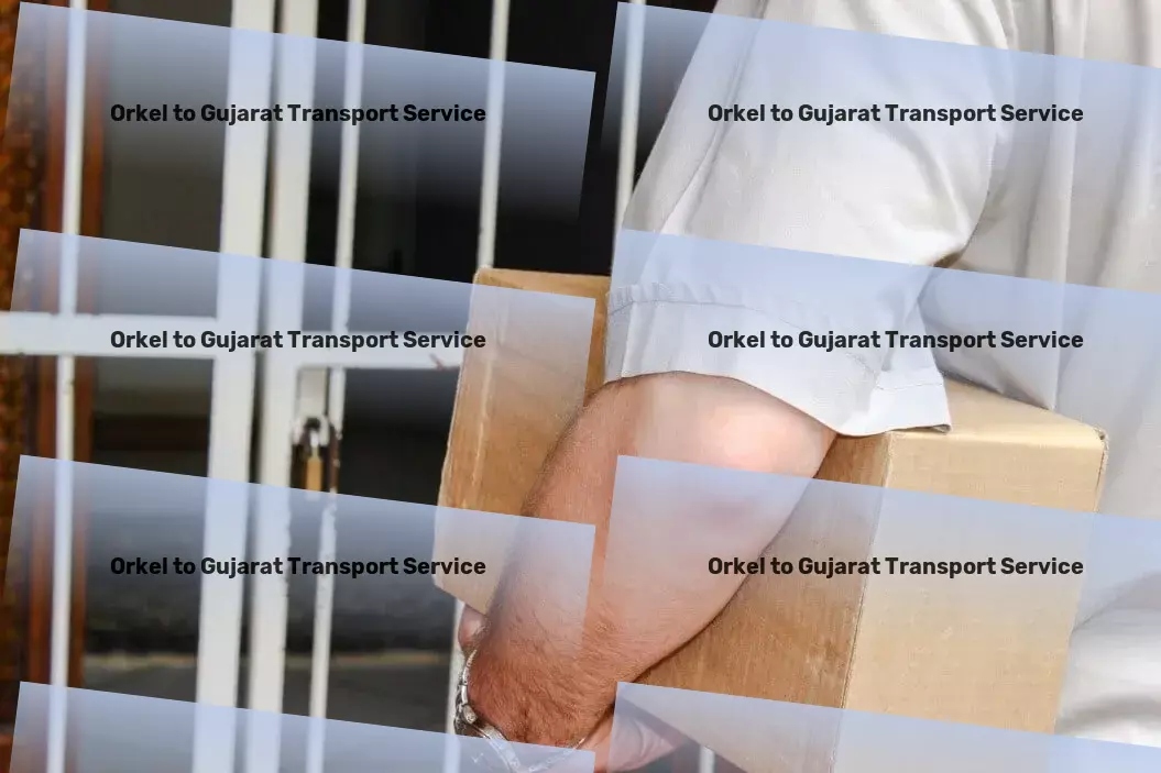 Orkel to Gujarat Transport Commercial package delivery