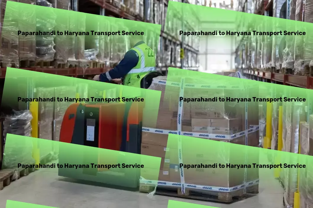 Paparahandi to Haryana Transport Full-scale goods shipment services